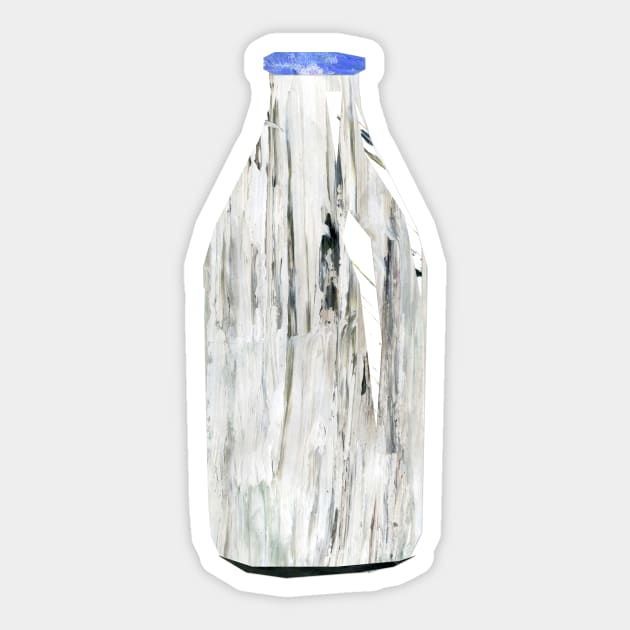 Milk Bottle Sticker by Babban Gaelg